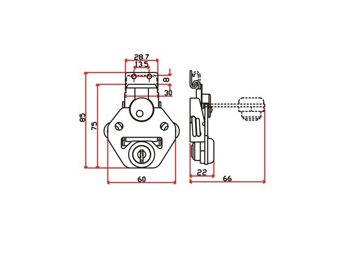 工具箱锁J603F