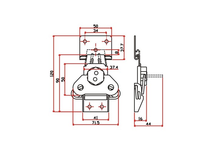 工具箱锁J801F