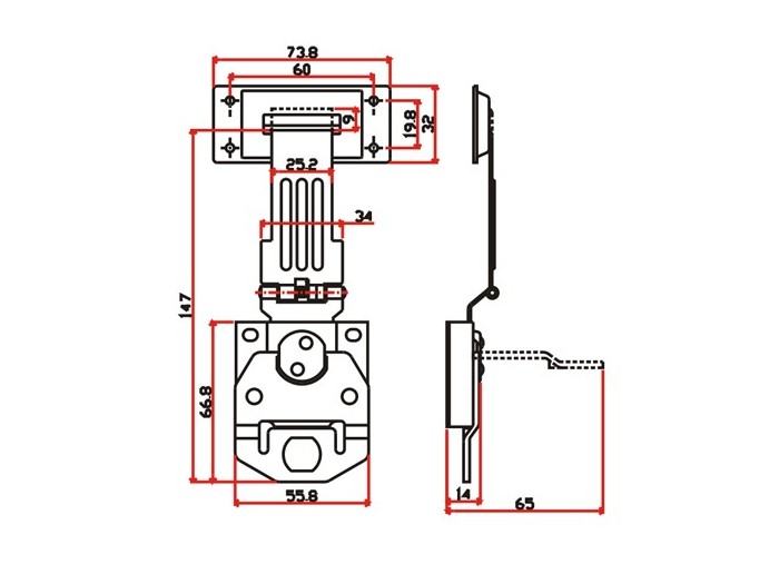 工具箱锁J701F