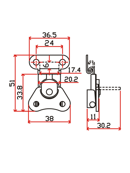 工具箱锁J101-2