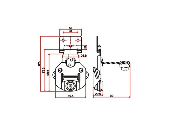 工具箱锁J703F