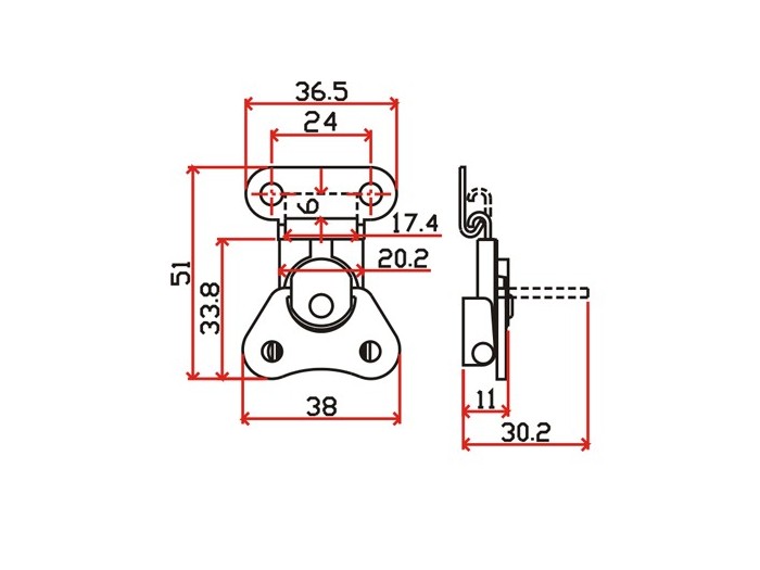 工具箱锁J101F