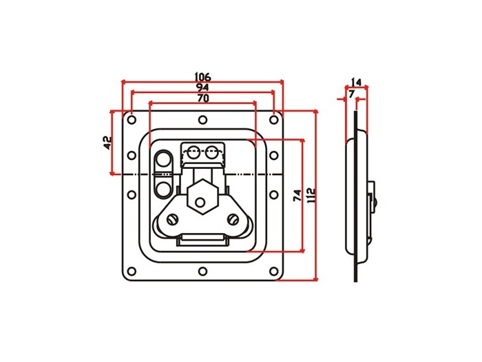 工具箱锁J014F+J901F