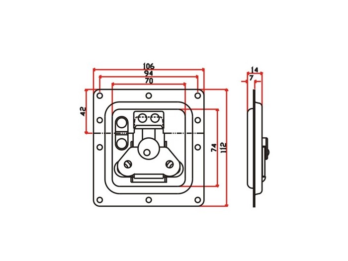 工具箱锁J014F+J620F