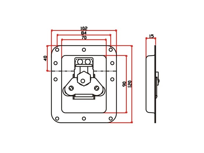 工具箱锁J011F+J901F