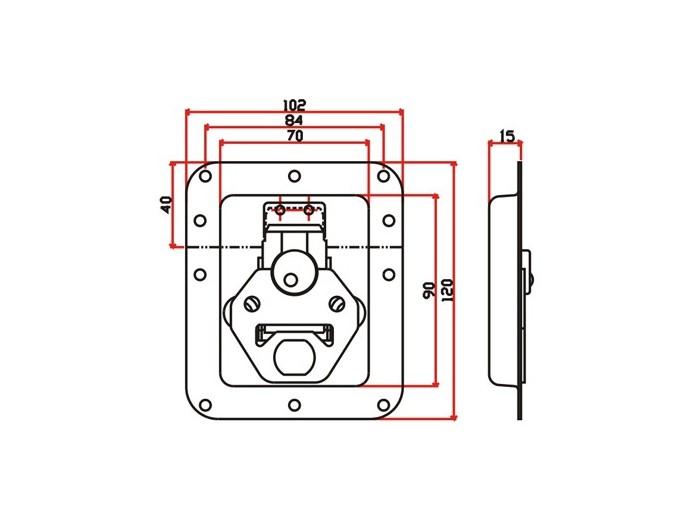 工具箱锁J011F+J602F