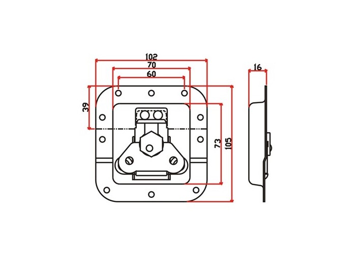 工具箱锁J010F+J901F