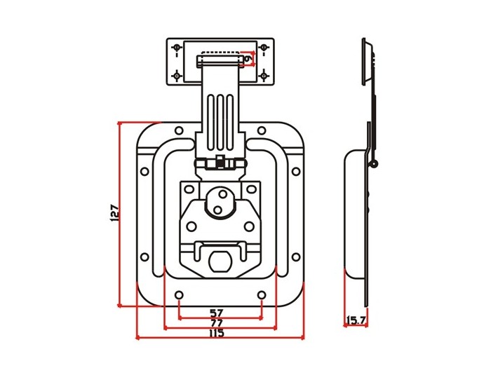 工具箱锁J015F+J701F