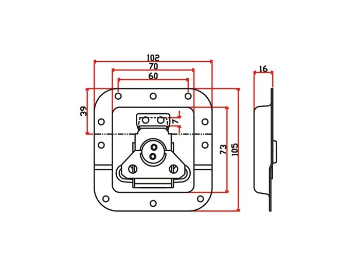 工具箱锁J010F+J320F