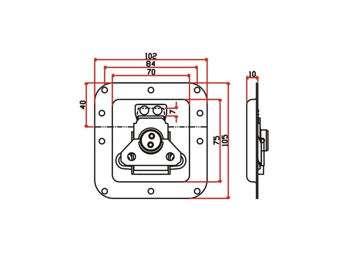 工具箱锁J009F+J320F