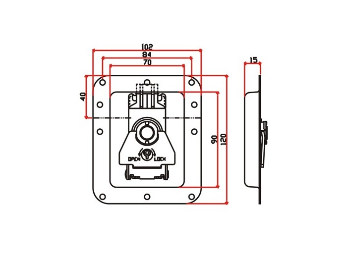 工具箱锁J011F+JA01F