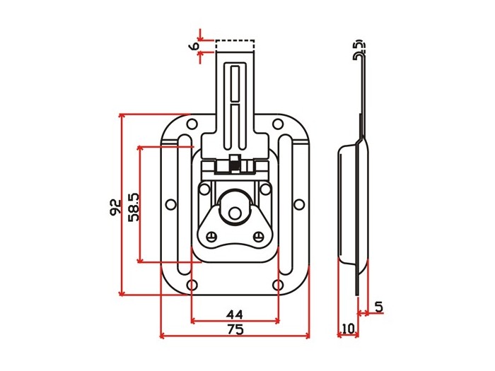 工具箱锁J012F+J107F