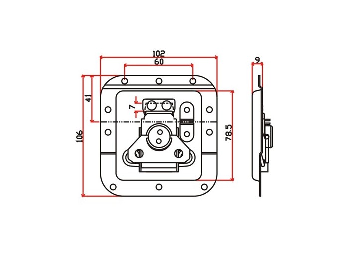 工具箱锁J007F+J320F