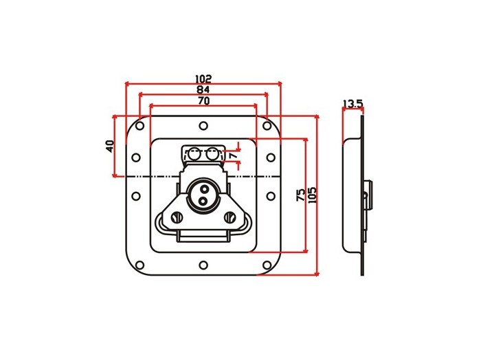 工具箱锁J004F+J320F