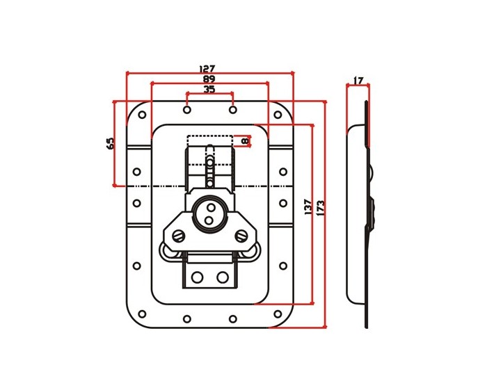 工具箱锁J017F+J421F