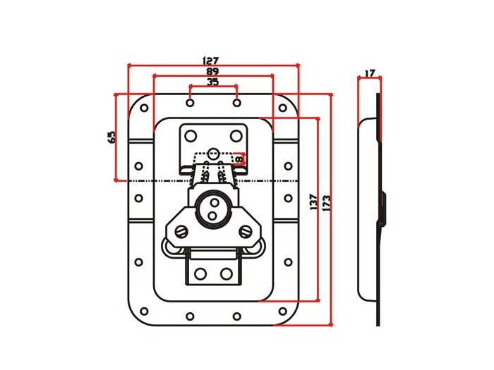工具箱锁J017F+J420F