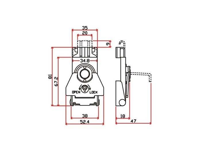 工具箱锁JA01F