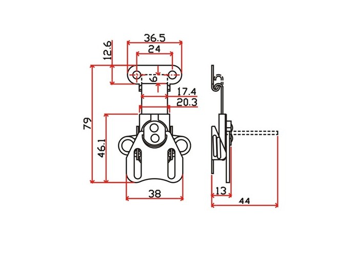 工具箱锁J501F