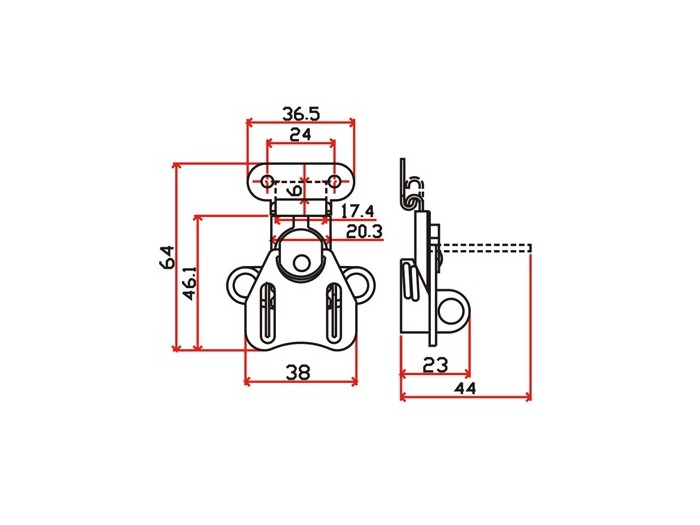 工具箱锁J106F