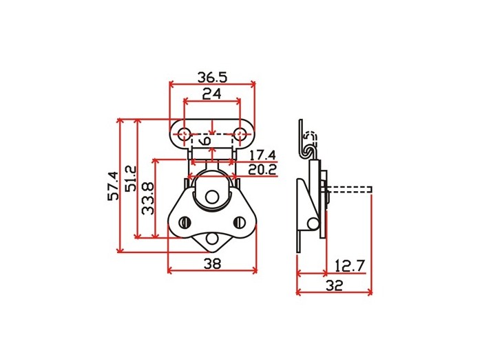 工具箱锁J102F